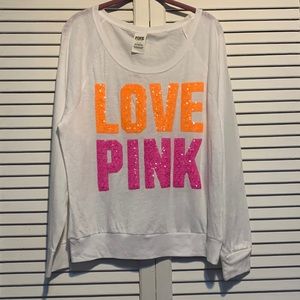 Pink by Victoria’s Secret sequin long sleeve tshirt